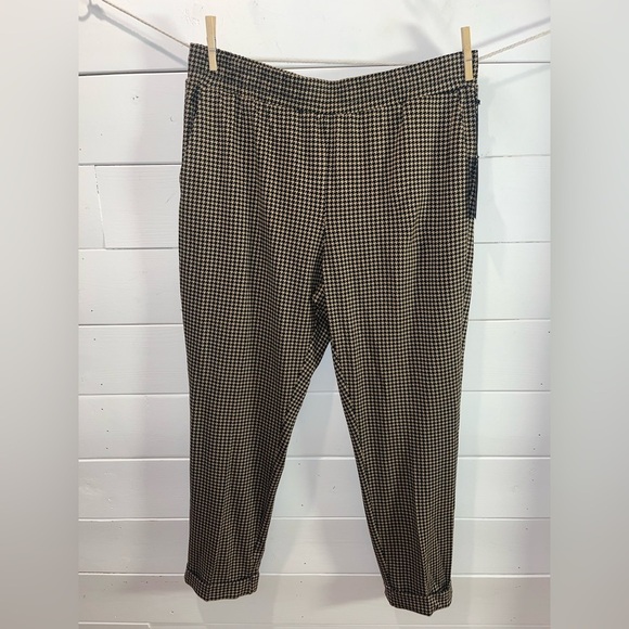 🤎JULES & LÉOPOLD – L – Houndstooth Jogger Pants (NWT) - Picture 1 of 10